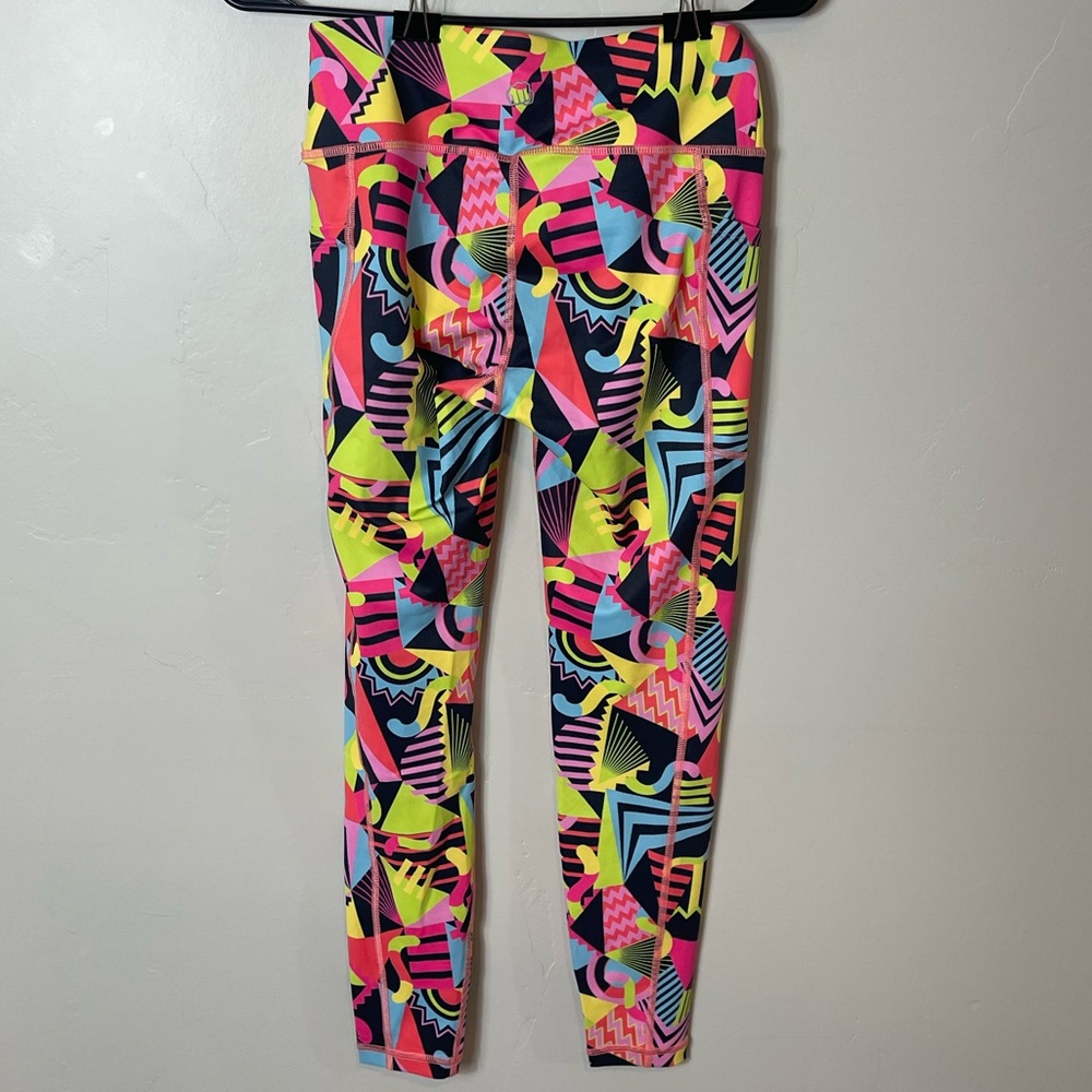 Feed Me Fight Me leggings active gummy worm neon workout